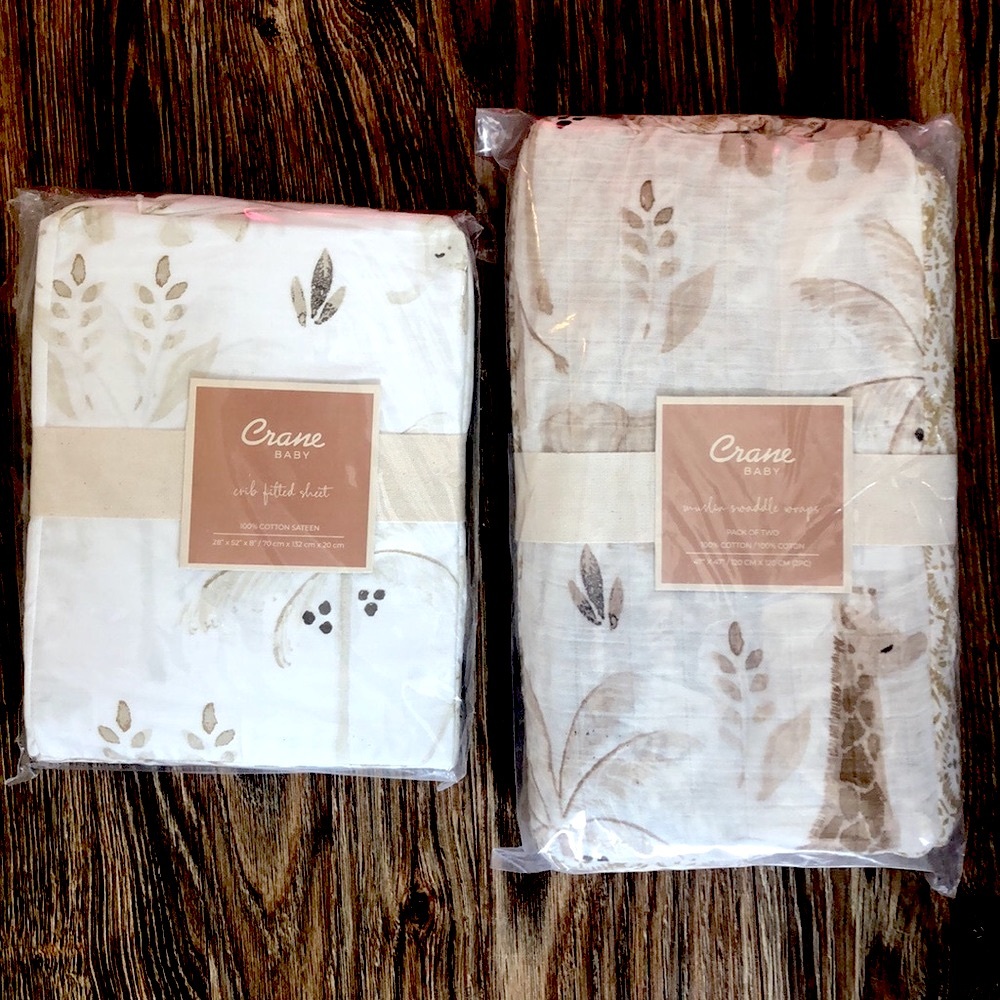 Crane Baby- KENDI crib sheet! UNOPENED!